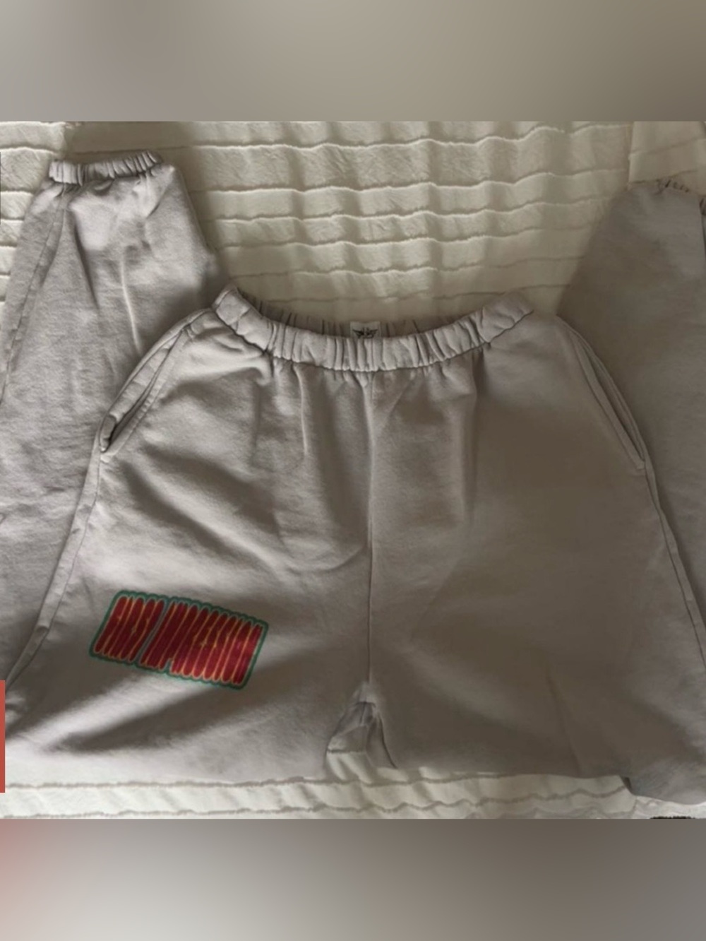 Boys Lie⚡️ Sweatpants with Angel and hand graphics